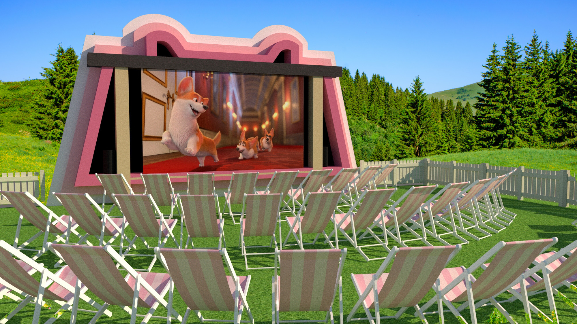 Outdoor Pet Cinema